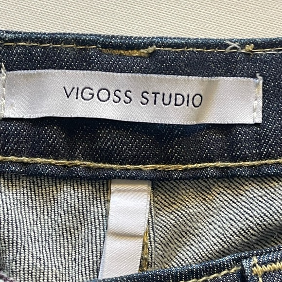 Vigoss Studio The Seattle Jeans, Women, Size 9/10, Dark Blue wash, Flare - Picture 9 of 12